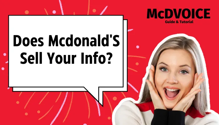 Does Mcdonald'S Sell Your Info?