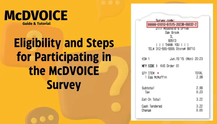 Eligibility and Steps for Participating in the McDVOICE Survey