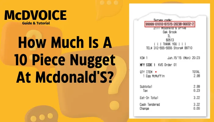 How Much Is A 10 Piece Nugget At Mcdonald'S?