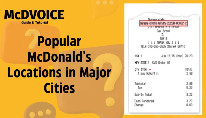 Popular McDonald's Locations in Major Cities